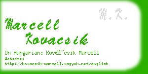 marcell kovacsik business card